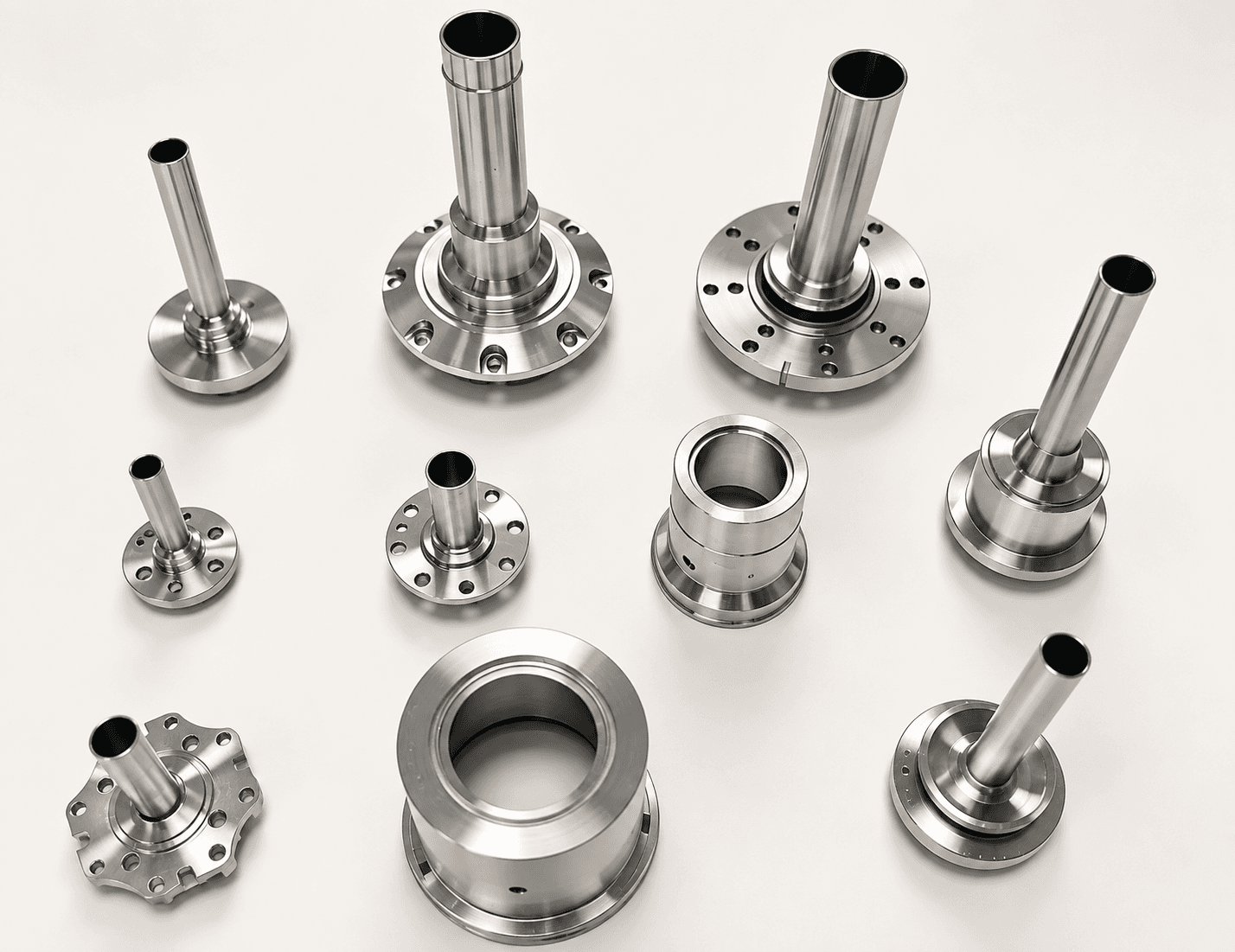 Precision CNC turned shafts and rotational metal components